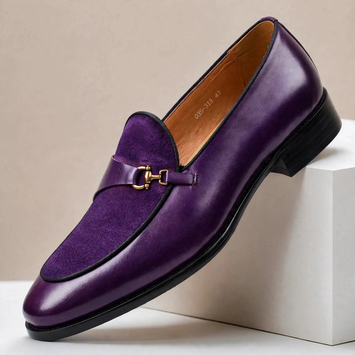 Falviero Cowhide Leather Loafers