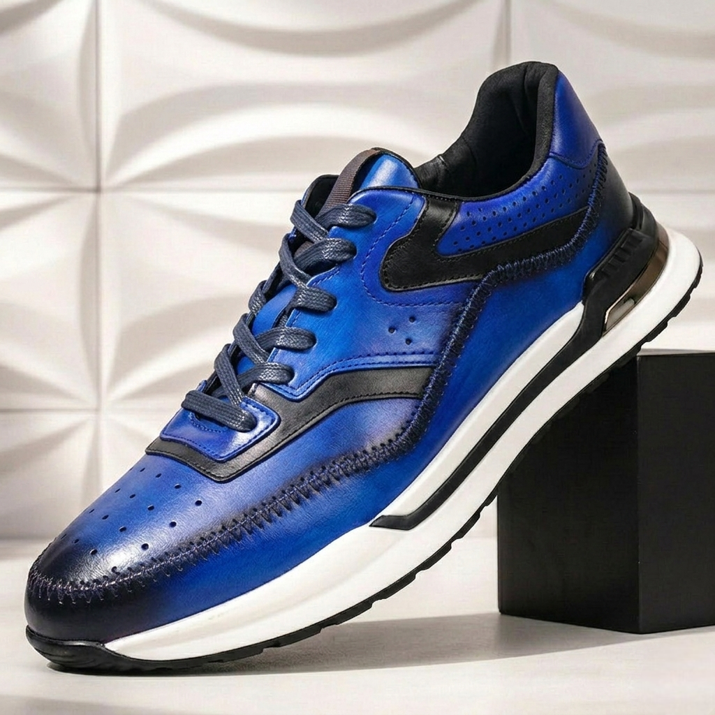 Ferrenzo Cowhide Leather Sneakers