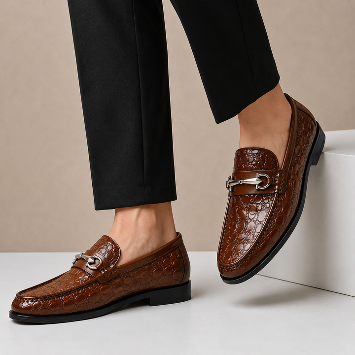 Carvano Cowhide Leather Loafers