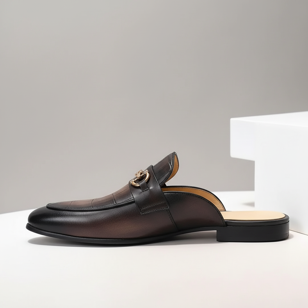 Brancetti Cowhide Leather Mules