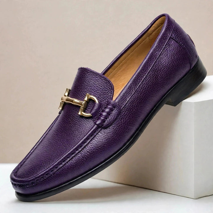 Vescari Cowhide Leather Loafers