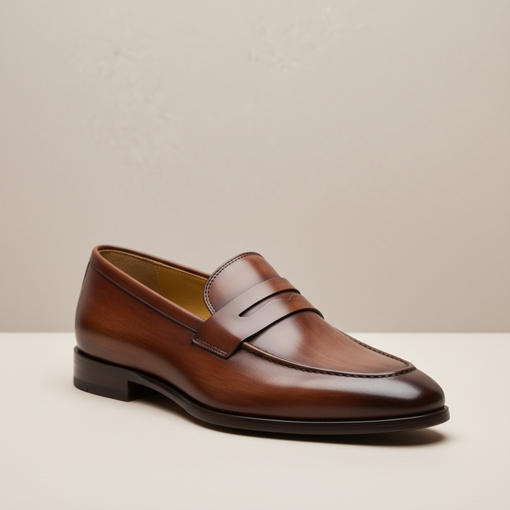 Montelli Cowhide Leather Loafers