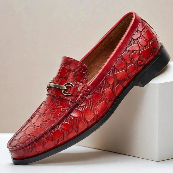 Donavico Cowhide Leather Loafers