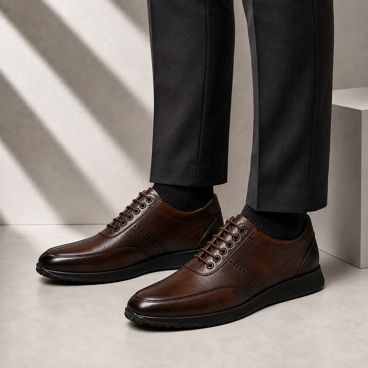 Sartelli Cowhide Leather Sneakers