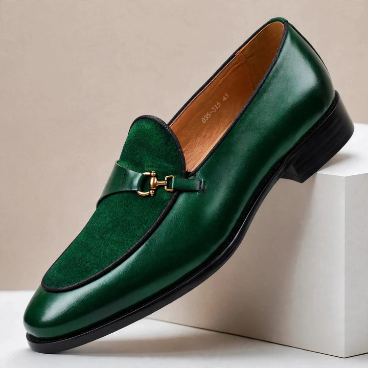 Falviero Cowhide Leather Loafers