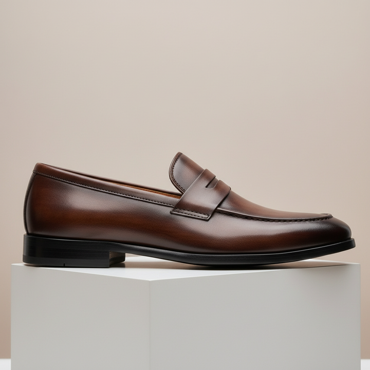 Montelli Cowhide Leather Loafers