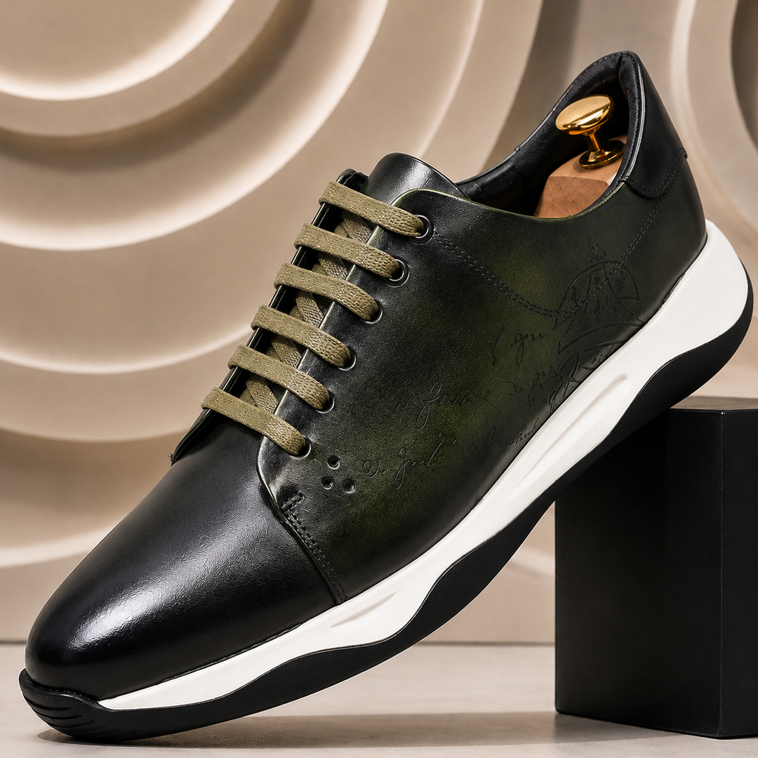 Dravani Cowhide Leather Sneakers