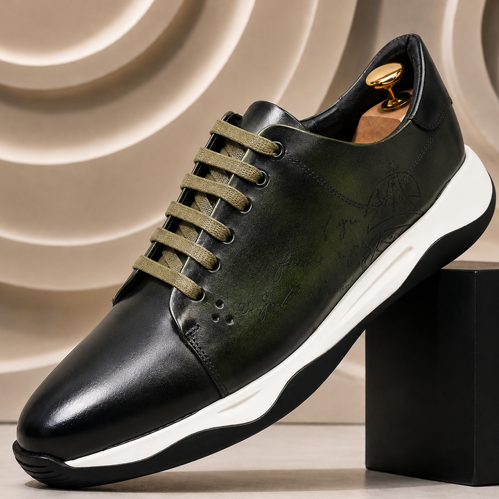 Dravani Cowhide Leather Sneakers