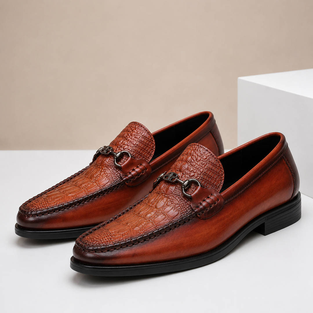 Massaro Cowhide Leather Loafers