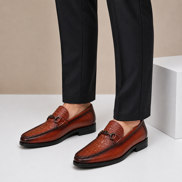 Massaro Cowhide Leather Loafers