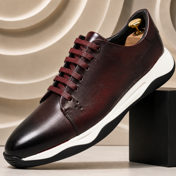 Dravani Cowhide Leather Sneakers