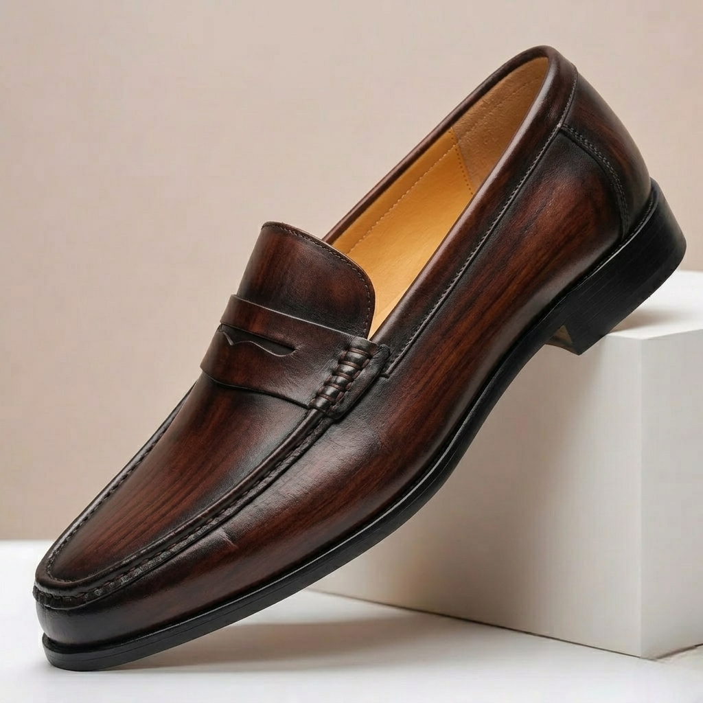 Santini Cowhide Leather Loafers