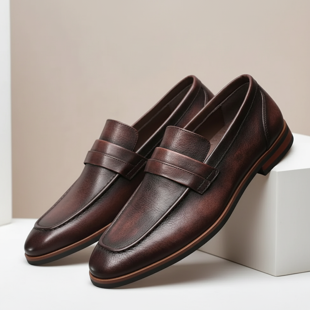 Giorelli Cowhide Leather Loafers