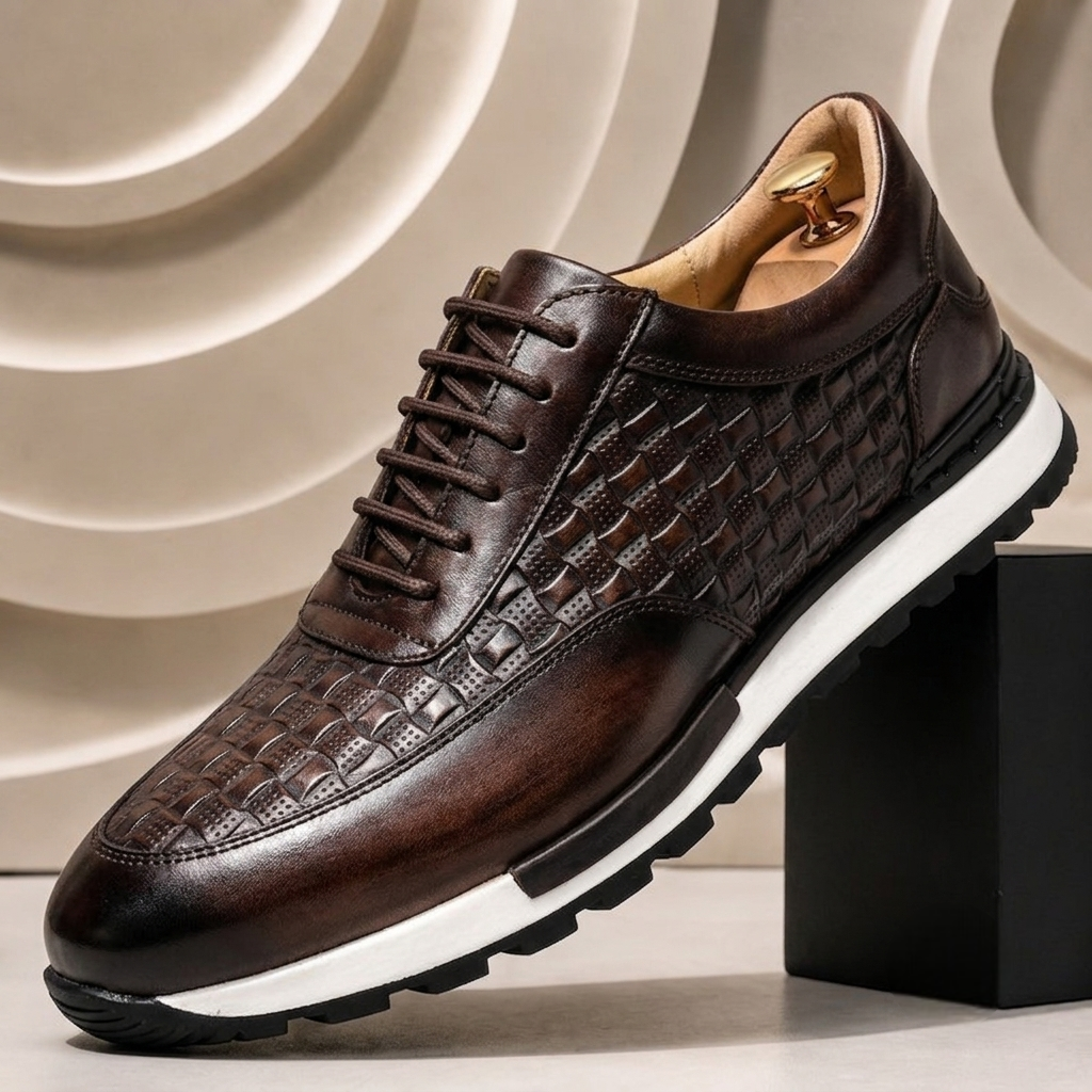 Costaro Cowhide Leather Sneakers
