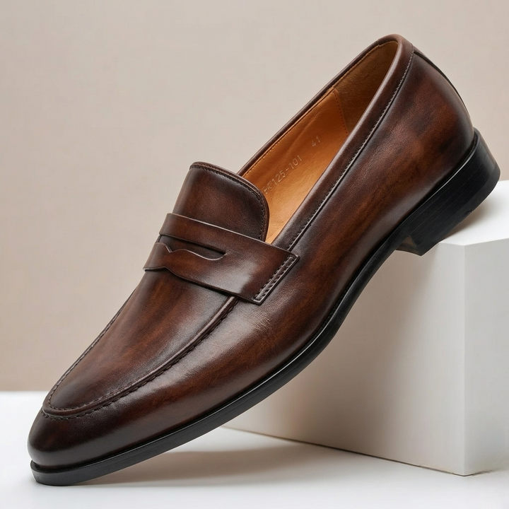 Montelli Cowhide Leather Loafers