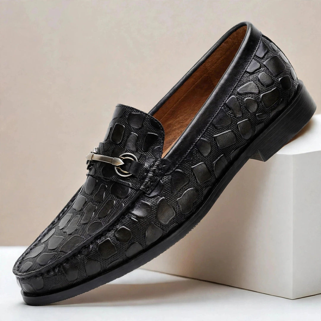Donavico Cowhide Leather Loafers