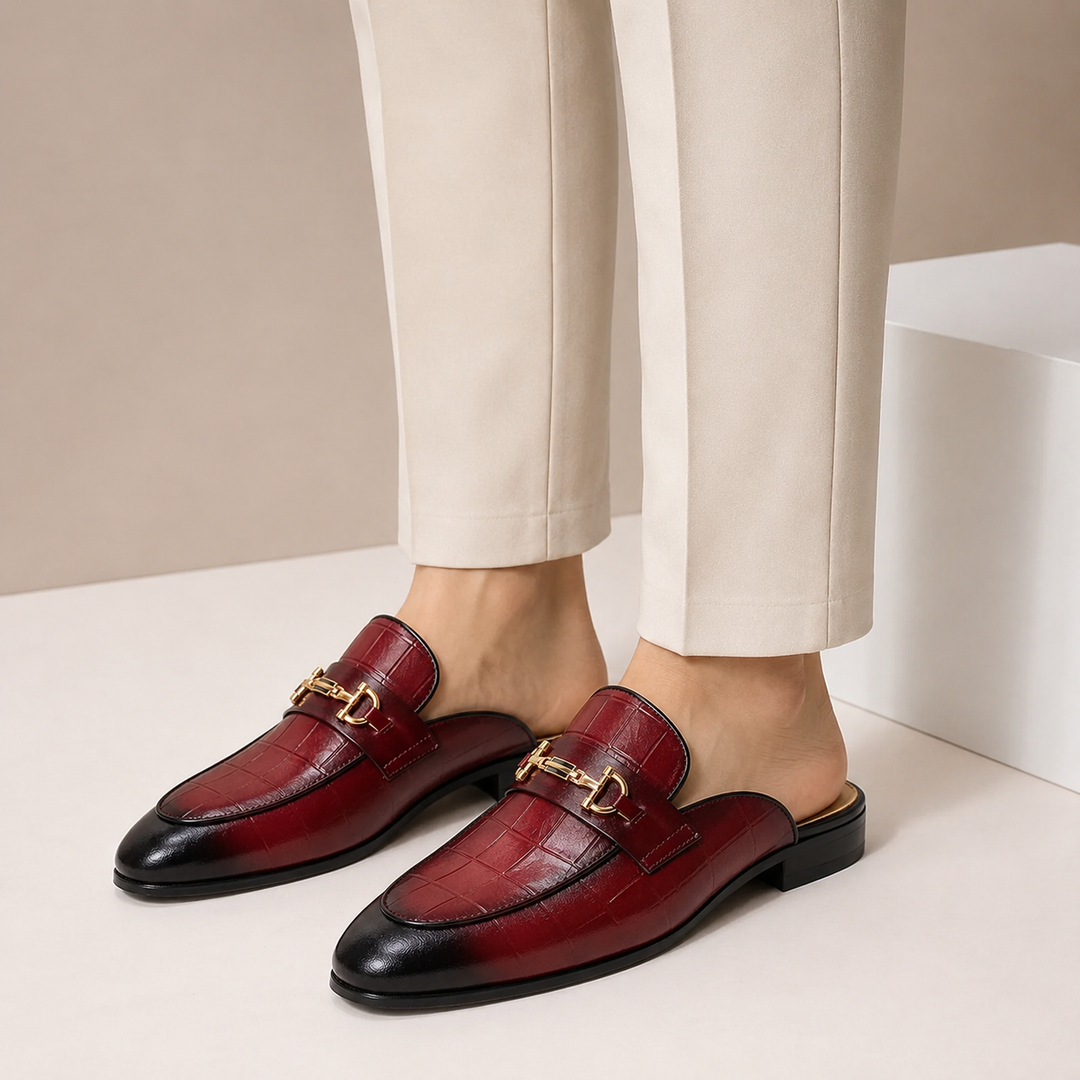 Brancetti Cowhide Leather Mules