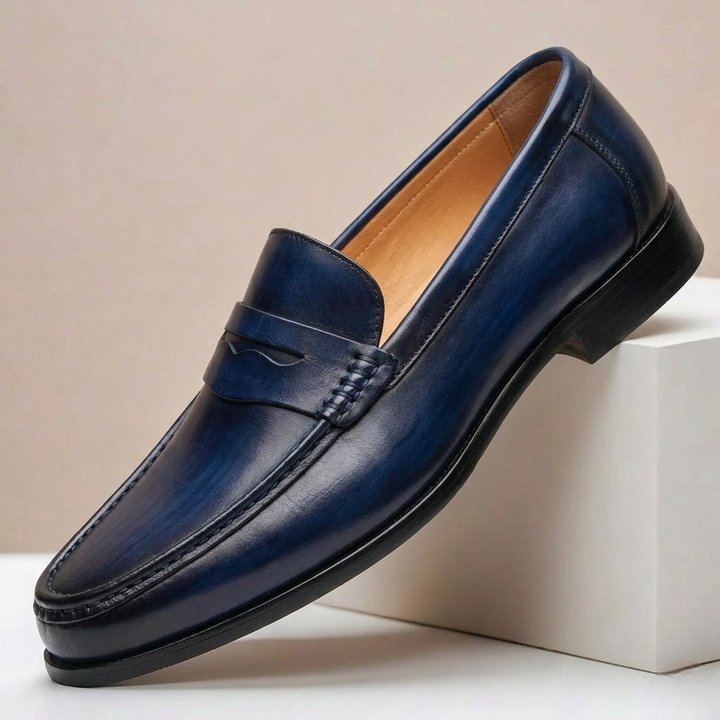 Santini Cowhide Leather Loafers