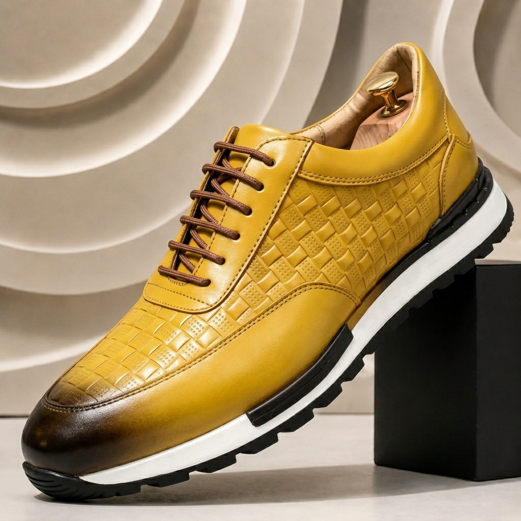 Costaro Cowhide Leather Sneakers