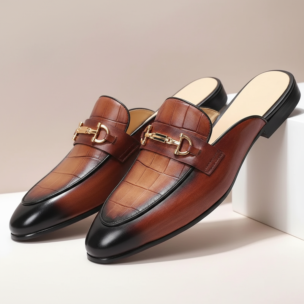 Brancetti Cowhide Leather Mules