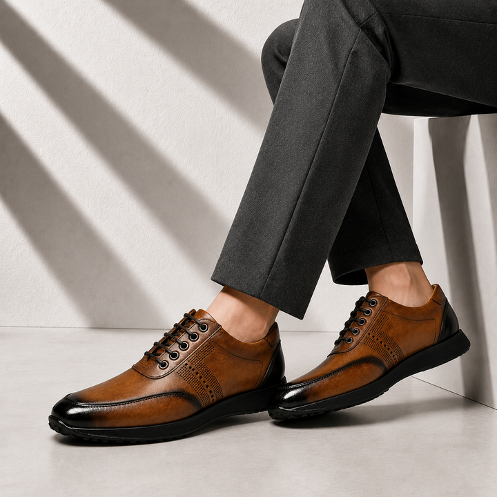 Sartelli Cowhide Leather Sneakers