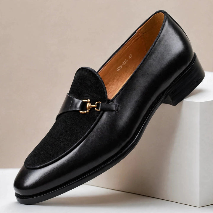 Falviero Cowhide Leather Loafers