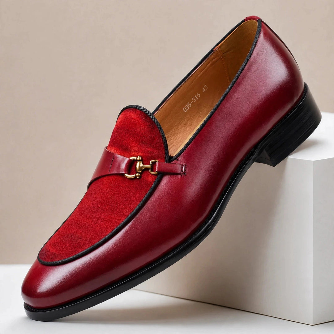 Falviero Cowhide Leather Loafers
