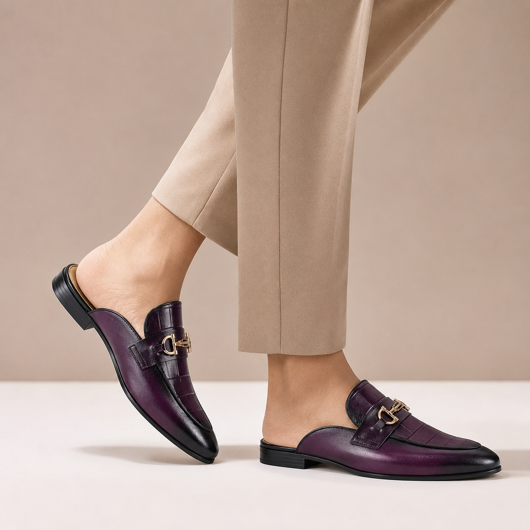 Brancetti Cowhide Leather Mules