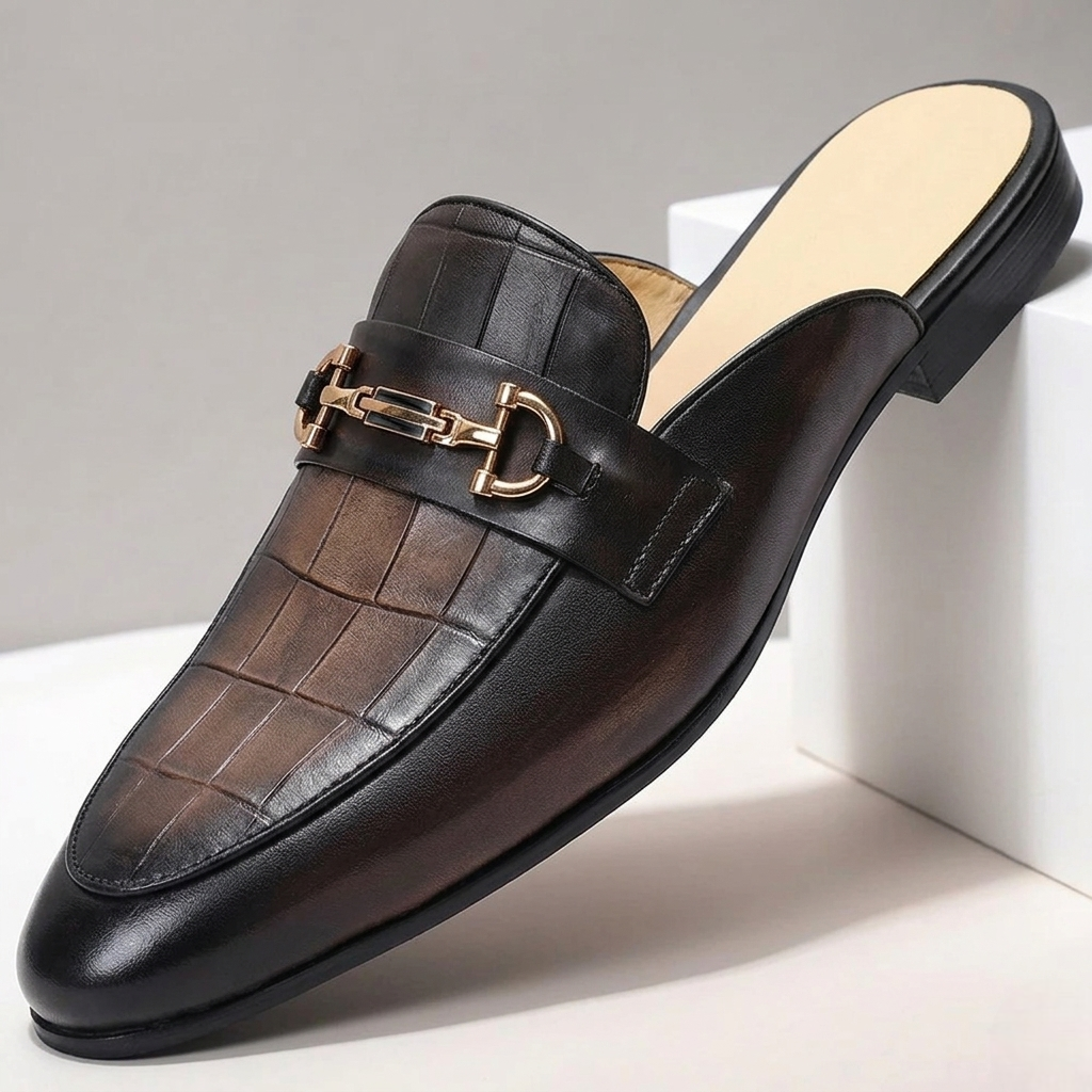 Brancetti Cowhide Leather Mules