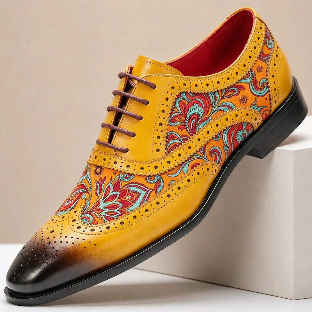 Brisello Cowhide Leather Shoes