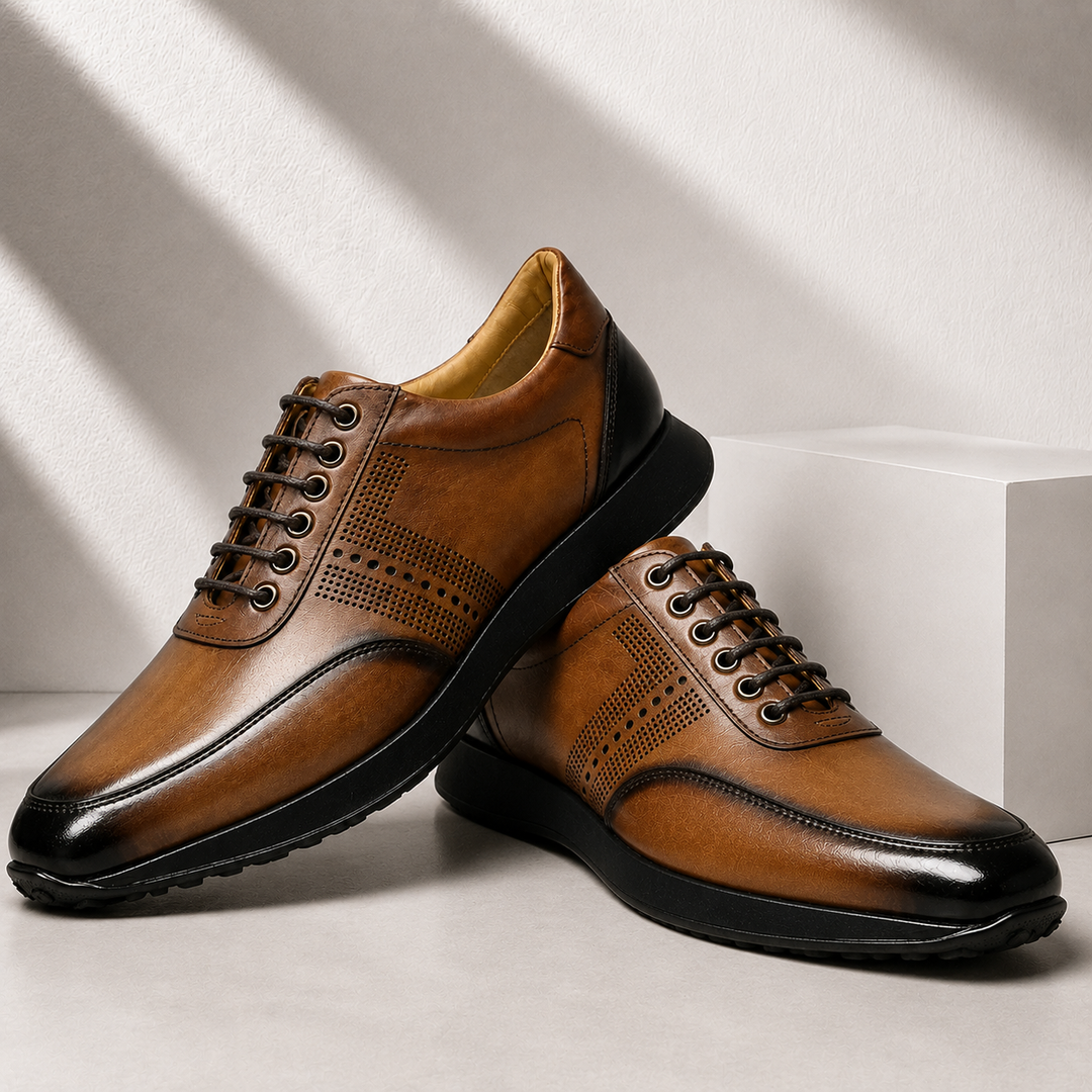 Sartelli Cowhide Leather Sneakers