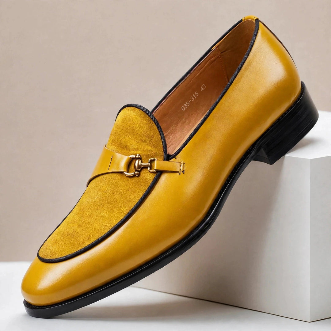 Falviero Cowhide Leather Loafers