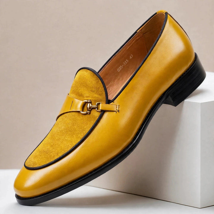 Falviero Cowhide Leather Loafers