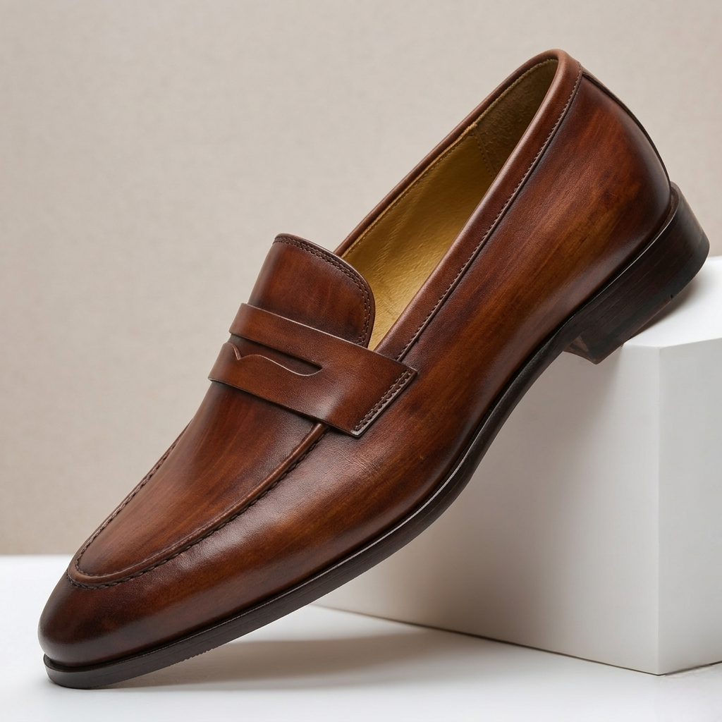 Montelli Cowhide Leather Loafers