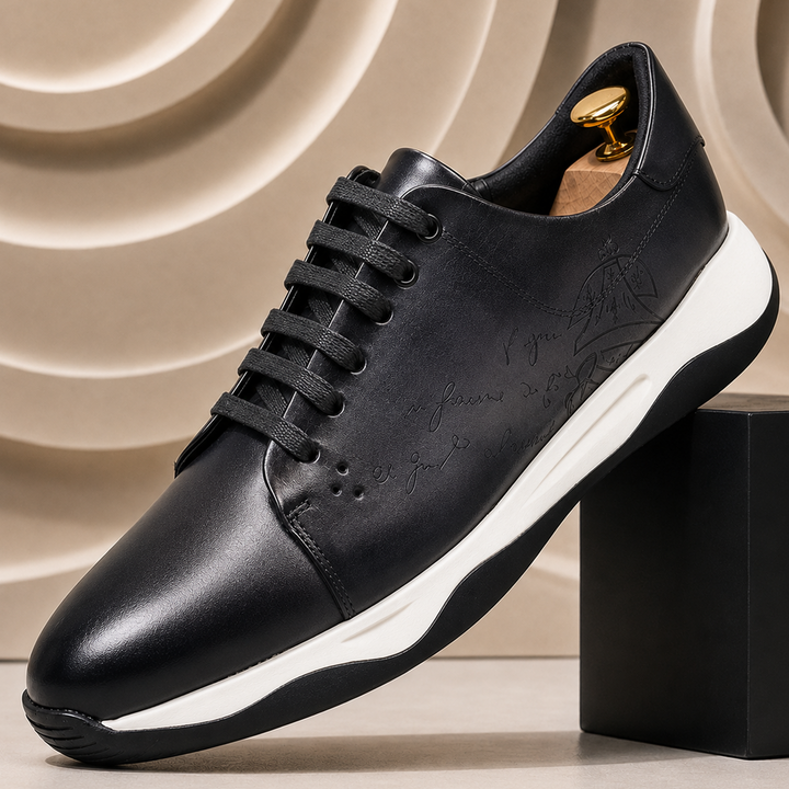 Dravani Cowhide Leather Sneakers