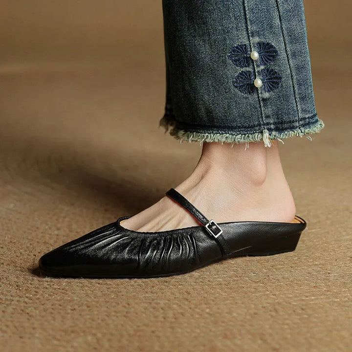 Orena Genuine Leather Mules