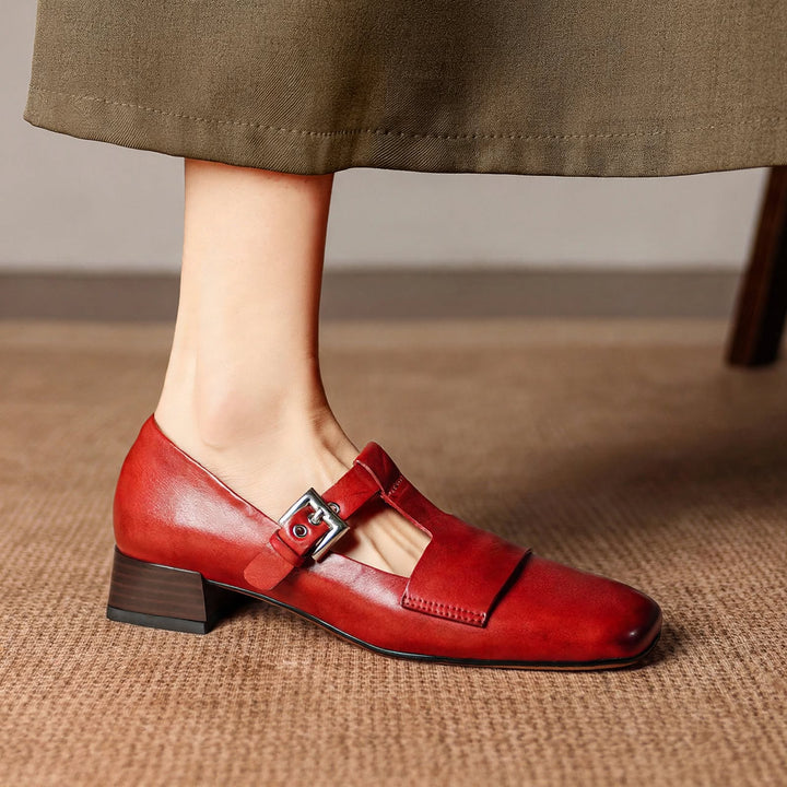 Veyra Genuine Leather Heels